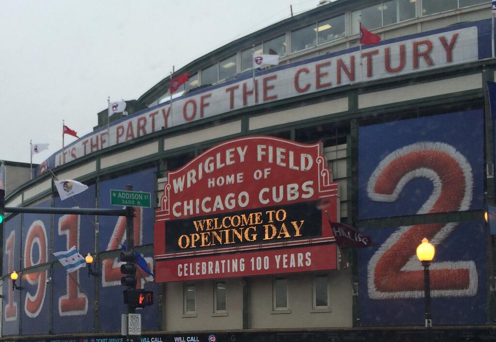 Opening Day at Wrigley Field Celebrating 100 Years David Staub